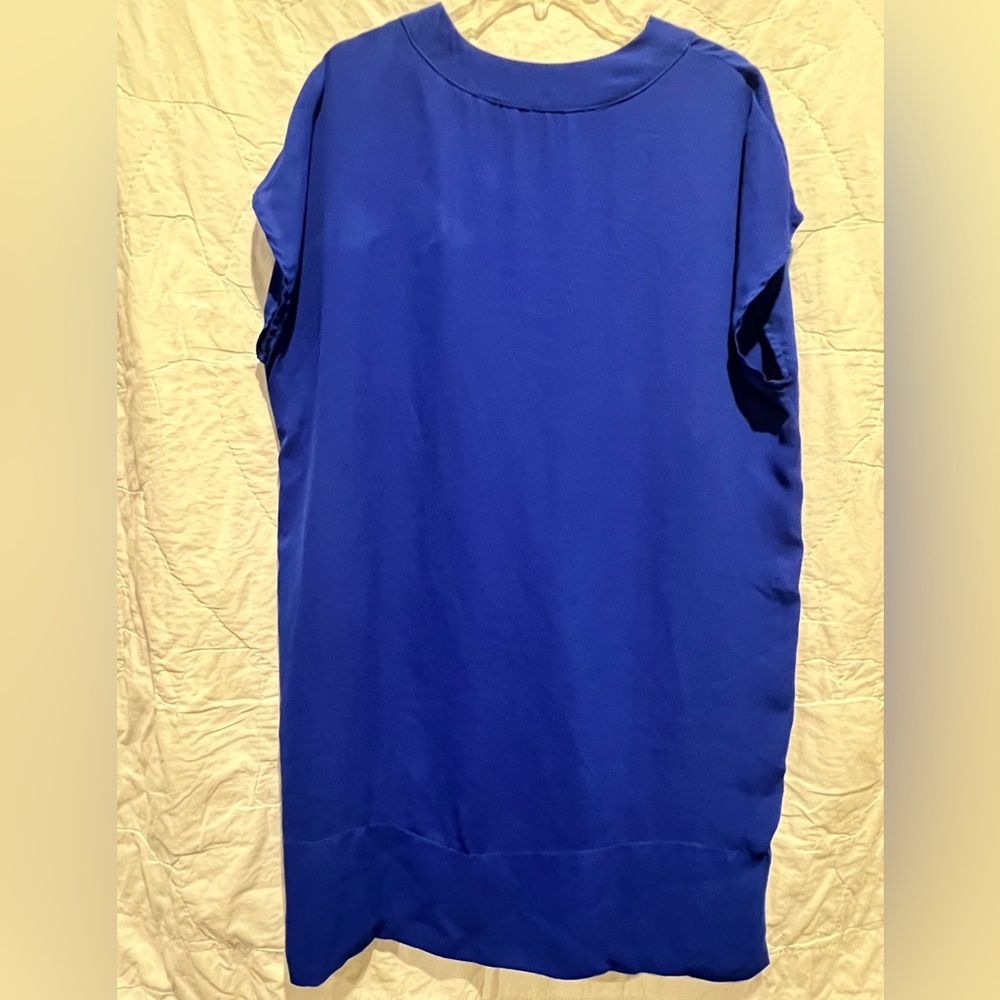 Carmela Women's Cobalt Blue V-Neck Dress Sz:Large - Picture 5 of 8